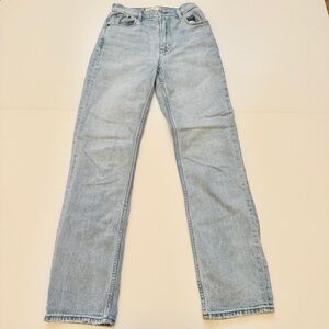 Abercrombie & Fitch ankle straight ultra high rise denim jean size 25  or 0 XL